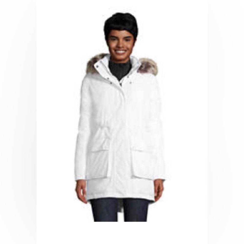 Women's Tall Expedition Waterproof Down Winter Parka with Faux Fur Hood Small